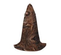 TTYDOKLA Brown Cowhide Art Print Hooded Cloak,Wizard And Renaissance Costume Cape With Hood,For Role Play And Parties