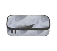 TTYDOKLA Chinese Painting Print Oxford Cloth Pencil Pouch with Multiple Compartments,Great for Travel Or Office