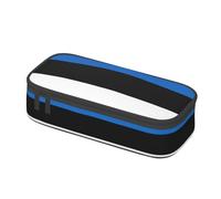 TTYDOKLA Flag of Estonia Print Oxford Cloth Pencil Pouch with Multiple Compartments,Great for Travel Or Office