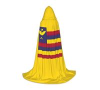 TTYDOKLA Flag Of The Kingdom Of Hawaii Print Hooded Cloak,Wizard And Renaissance Costume Cape With Hood,For Role Play And Parties
