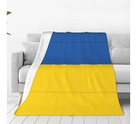 TTYDOKLA Flag Of Ukraine Print Flannel Blanket,Unisex All-Weather Portable Bed-Blanket For Bedding,Sofa,Travel And Camping