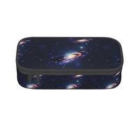TTYDOKLA Galaxy in The Universe Print Oxford Cloth Pencil Pouch with Multiple Compartments,Great for Travel Or Office