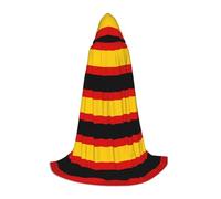 TTYDOKLA German Flag Print Hooded Cloak,Wizard And Renaissance Costume Cape With Hood,For Role Play And Parties
