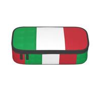 TTYDOKLA Italy Flag Print Oxford Cloth Pencil Pouch with Multiple Compartments,Great for Travel Or Office
