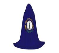 TTYDOKLA Kentucky State Flag Print Hooded Cloak,Wizard And Renaissance Costume Cape With Hood,For Role Play And Parties