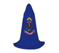 TTYDOKLA North Dakota State Flag Print Hooded Cloak,Wizard And Renaissance Costume Cape With Hood,For Role Play And Parties