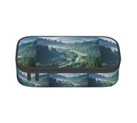 TTYDOKLA Parkway Mountain Print Oxford Cloth Pencil Pouch with Multiple Compartments,Great for Travel Or Office