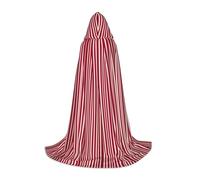 TTYDOKLA Plaid Red And Black Print Hooded Cloak,Wizard And Renaissance Costume Cape With Hood,For Role Play And Parties