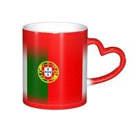 TTYDOKLA Portuguese Flag Print Color Changing Mug,Heat Sensitive Coffee Mugs,for Personalized Gifts and Everyday Use
