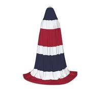 TTYDOKLA Thailand Flag Print Hooded Cloak,Wizard And Renaissance Costume Cape With Hood,For Role Play And Parties