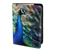 ttyuac Beautiful Peacock Print Passport Holder 5.5 Inch, PU Leather Passport Cover for Travel, Airplane, Train & Holiday Adventures for Women Men Travelling Essentials