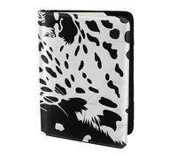 ttyuac Black Leopard Print Print Passport Holder 5.5 Inch, PU Leather Passport Cover for Travel, Airplane, Train & Holiday Adventures for Women Men Travelling Essentials
