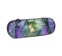 ttyuac Bright Cabbage Print Pencil Case, Hardshell Faux Leather Stationery Pouch Aesthetic Pencil Case for Stationery, Toiletries, Makeup, Travel, Office Supplies