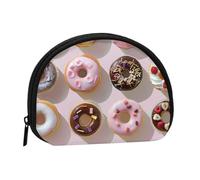 ttyuac Cupcakes Donuts Muffins Sugar Print Coin Purse, Small Coin Purse with Zip, Cosmetic Bag, Coin Holder Purse, Portable Purse, Women's Mini Bag for Storing Change, Cards, Keys