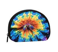ttyuac Exotic Tribe Tie Dye Style Print Coin Purse, Small Coin Purse with Zip, Cosmetic Bag, Coin Holder Purse, Portable Purse, Women's Mini Bag for Storing Change, Cards, Keys