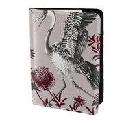 ttyuac Floral Herbs Botanical Engraving Print Passport Holder 5.5 Inch, PU Leather Passport Cover for Travel, Airplane, Train & Holiday Adventures for Women Men Travelling Essentials