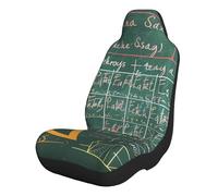 ttyuac Formulas Shapes Theory Math Lesson Word Print Car Seat Cover Soft Front Seat Protector for Women Men, Machine Washable Easy to Install, Universal Auto Seat Accessories