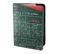 ttyuac Formulas Shapes Theory Math Lesson Word Print Passport Holder 5.5 Inch, PU Leather Passport Cover for Travel, Airplane, Train & Holiday Adventures for Women Men Travelling Essentials