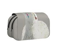 ttyuac Llama Print Print Pencil Case, Double-Layer Big Pencil Pouch Bag, Stationery Pen Case Office Stationery Organizer Multifunctional Pencil Bag Pen Marker Case