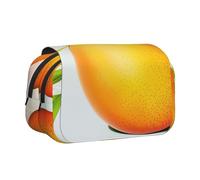 ttyuac Mango Print Pencil Case, Double-Layer Big Pencil Pouch Bag, Stationery Pen Case Office Stationery Organizer Multifunctional Pencil Bag Pen Marker Case