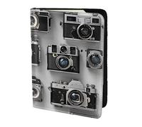 ttyuac Retro Cool Camera Collection Print Passport Holder 5.5 Inch, PU Leather Passport Cover for Travel, Airplane, Train & Holiday Adventures for Women Men Travelling Essentials