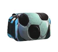 ttyuac Soccer Ball Print Pencil Case, Double-Layer Big Pencil Pouch Bag, Stationery Pen Case Office Stationery Organizer Multifunctional Pencil Bag Pen Marker Case