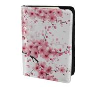 ttyuac Tempting Cherry Blossoms Art Print Passport Holder 5.5 Inch, PU Leather Passport Cover for Travel, Airplane, Train & Holiday Adventures for Women Men Travelling Essentials