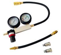 TU-21 Cylinder Leak Tester Compression Leakage Detector Set Double Gauge Petrol Engine Leakdown Detection Test 2-Pack Compatible With Automotive Motorcycle Parts(No Box)