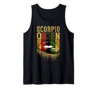 Tu Scorpio Birthday Lips Lover Costume Black Woman Gift Tank Top
