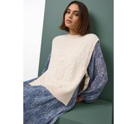 Tu x Morris & Co. Cream Marigold Knitted Side-Tie Vest S