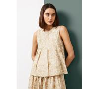 Tu x Morris & Co. Light Pink Pimpernel Print Pleated Shell Top 6