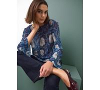 Tu x Morris & Co. Marigold Print Long Sleeve Mesh Top 18