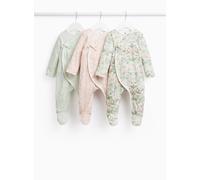 Tu x Morris & Co. Strawberry Thief Print Sleepsuits 3 Pack Up to 1 mth