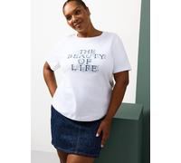 Tu x Morris & Co. White Beauty Of Life Graphic T-Shirt 18
