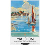 TU63 Vintage Maldon Essex British Railways Travel Poster Re-Print - A3 (432 x 305mm) 16.5" x 11.7"