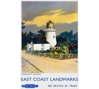 TU89 Vintage Lowestoft Suffolk East Coast Landmarks British Railways Travel Poster Re-Print - A4 (297 x 210mm) 11.7" x 8.3"