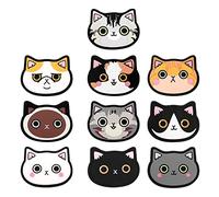 Tuabyem 10 Pcs/Set Silicone Mat Cup Bar Home Cartoon Animal Coaster,for Hot Drink Coffee Milk Tea Mug Cup Accessories