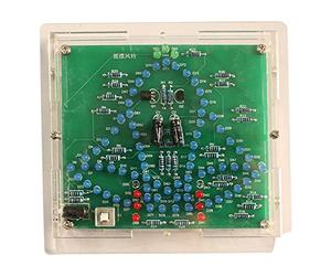 Tuabyem DIY Electronic Kit DC 4.5-5V Swing Wind Chime Windbell Soldering Project Practice Learning Kit, with Acrylic Case