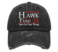 TUAH Spit On That Thang Hat Hat Men Funny Mesh Cap for Summer Tush Spit On That Thang Hat, Black, One size