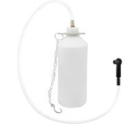 TUAKIMCE 1L Brake & Clutch Fluid Bleeding Bottle with Hanging Hook, Brake Bleeder Kit Includes 70cm Tube & Rubber Connector Adaptor for Safe, Mess-Free Fluid Collection