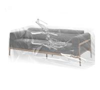 TUAKIMCE 1PCS Plastic Sofa Cover, Furniture Proof Dust Cover Couch Cover, Heavy Duty Waterproof Sofa Protection Cover, Sofa Storage Bag, Moving Sofa Cover for Sofas, Bed,Couch,Ground, 300cm x 200cm