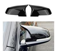 TUAKIMCE F20 F30 Pair Car Wing Mirror Covers Caps, Door Mirror Cover Caps, Replacement Side Mirror Caps For BMW F20 F22 F23 F30 F31 F32 F33 F36 F87 M2 X1 E84, Black