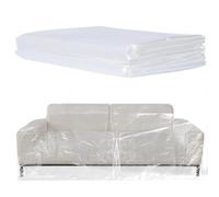 TUAKIMCE Furniture Dust Covers,Sofa Protector Bag Cover,Plastic Sofa Cover, Transparent Sofa Dust Covers,Water Resistant,Large Heavy Duty Furniture Bed Couch Protector 2X3m