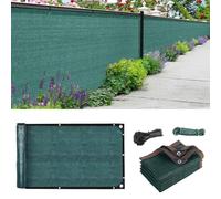 TUAKIMCE Garden Privacy Netting 1 x 5m, Privacy Fence Screening 90% HDPE Outdoor Shading Net, Fence Screening UV-Resistant Tear-Resistant Shading Net with Cable and String