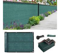 TUAKIMCE Garden Privacy Netting 2 x 5m, Privacy Fence Screening 90% HDPE Outdoor Shading Net, Fence Screening UV-Resistant Tear-Resistant Shading Net with Cable and String