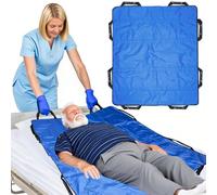 TUAKIMCE Positioning Bed Pad with Handles, Slide Sheets for Moving Patients on Bed, Transfer Sheet, 48" x 40" Patient Transfer Board for Elderly/Disabled, for Turning, Repositioning(120x100cm)