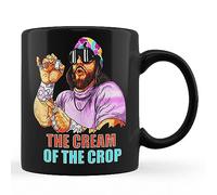 TUANDANG GOOD DEAL Macho The Cream of The Crop Wrestling Ugly Christmas Funny Black Coffee Mug 11oz Black Coffee Mug 11oz…