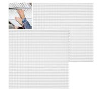 Tuanse 2 Pack Egg Crate Panel Polystyrene 2' x 2' with 1/2" x 1/2" x 3/8" Cell Size, Egg Crate Light Diffuser for Ceiling Light Covers, HVAC Grilles, Aquarium Eggcrates(White)