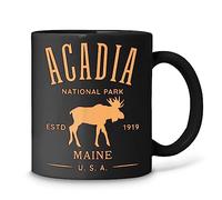 Tuantuyetvoi Acadia National Park Maine USA Design Souvenir Cups Black Coffee Mug 11oz