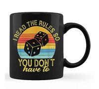 Tuantuyetvoi I Read The Rules So You Don't Have Too Board Games Black Coffee Mug 11oz